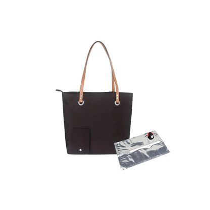 The Original SipStash (Black) |  Canvas Tote Bag with Built in Beverage Tap